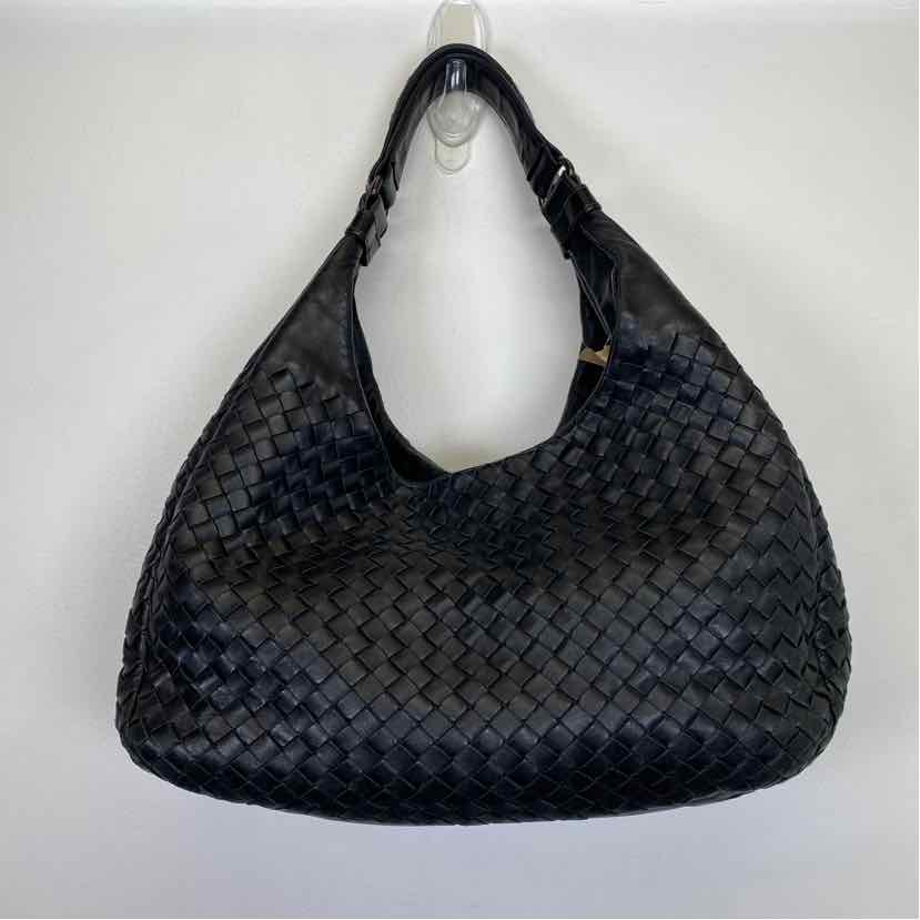 Pre-Owned Bottega Veneta Black Leather Designer Handbag