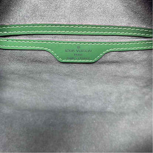 Pre-Owned Louis Vuitton Green Leather Designer Handbag