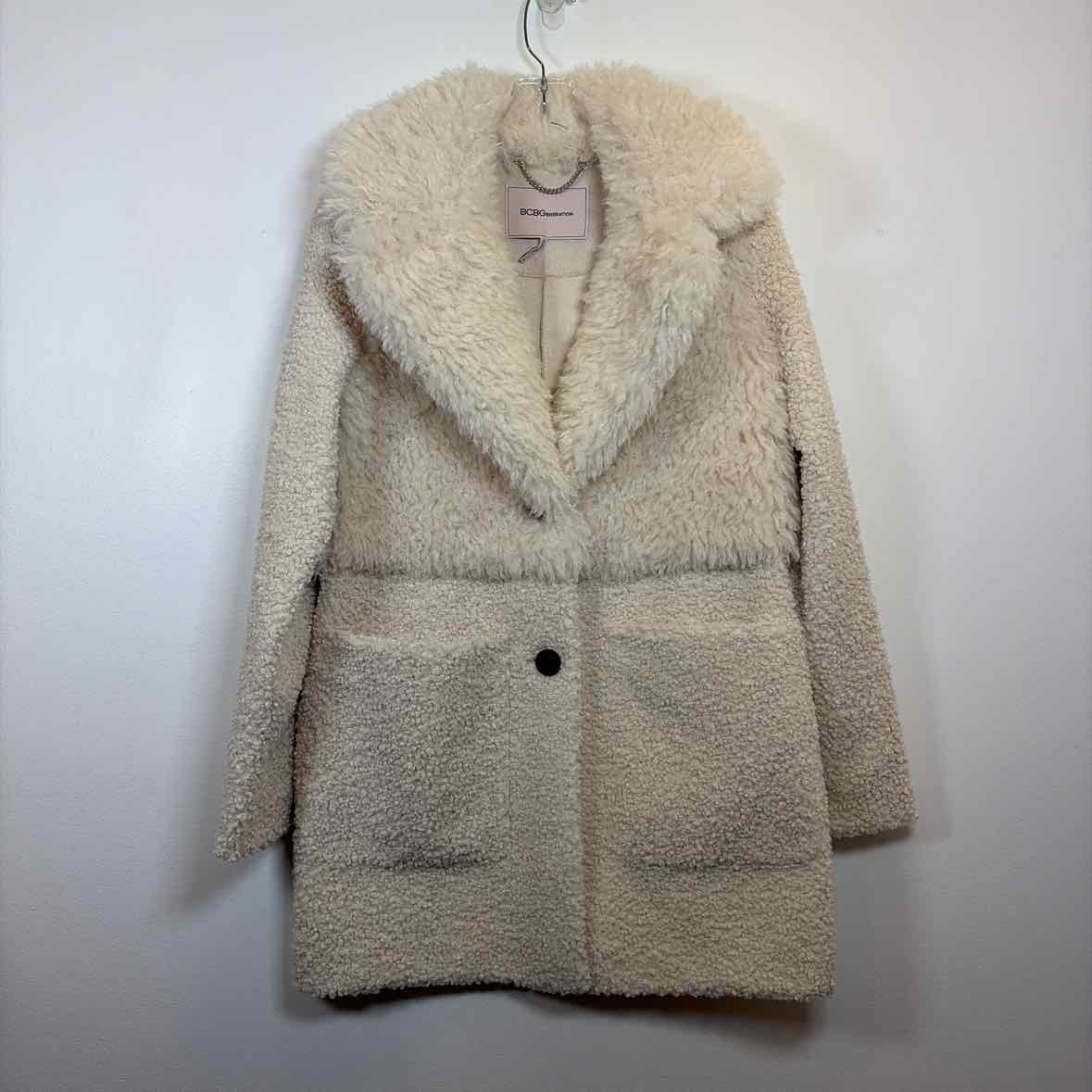 Pre-Owned Size XS BCBG Generation Cream Coat