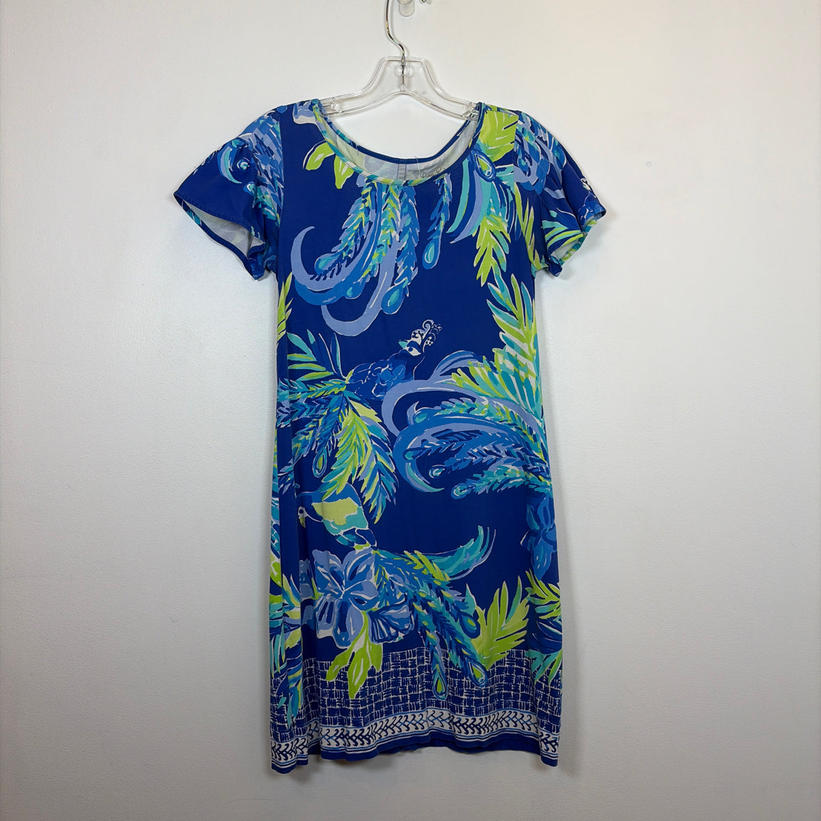 Pre-Owned Size XS Lilly Pulitzer Blue/Green Casual Dress