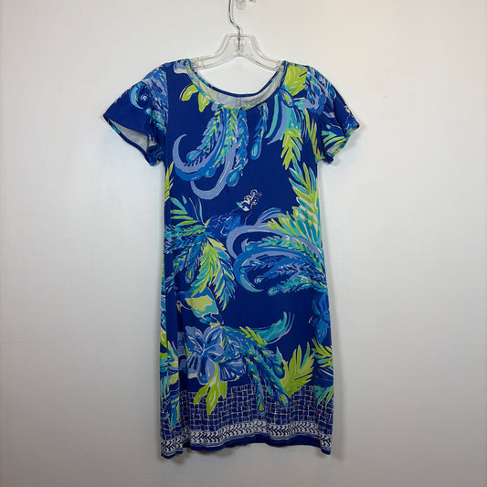 Pre-Owned Size XS Lilly Pulitzer Blue/Green Casual Dress