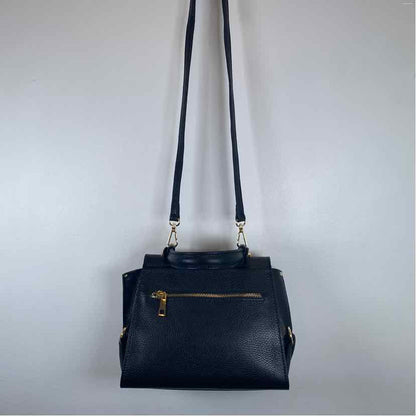 Pre-Owned Made in Italy Black Leather Handbag