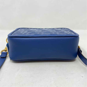 Pre-Owned Fendi Blue Leather Handbag