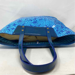 Pre-Owned Louis Vuitton Blue Patent Designer Handbag