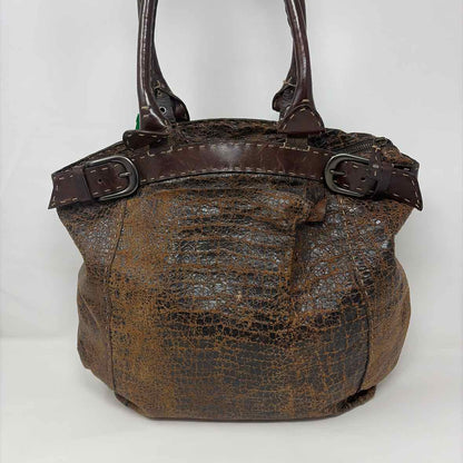 Pre-Owned Made in Italy Brown Leather Handbag
