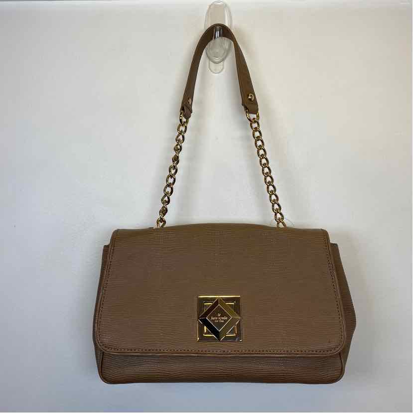 Pre-Owned Kate Spade Taupe Leather Handbag