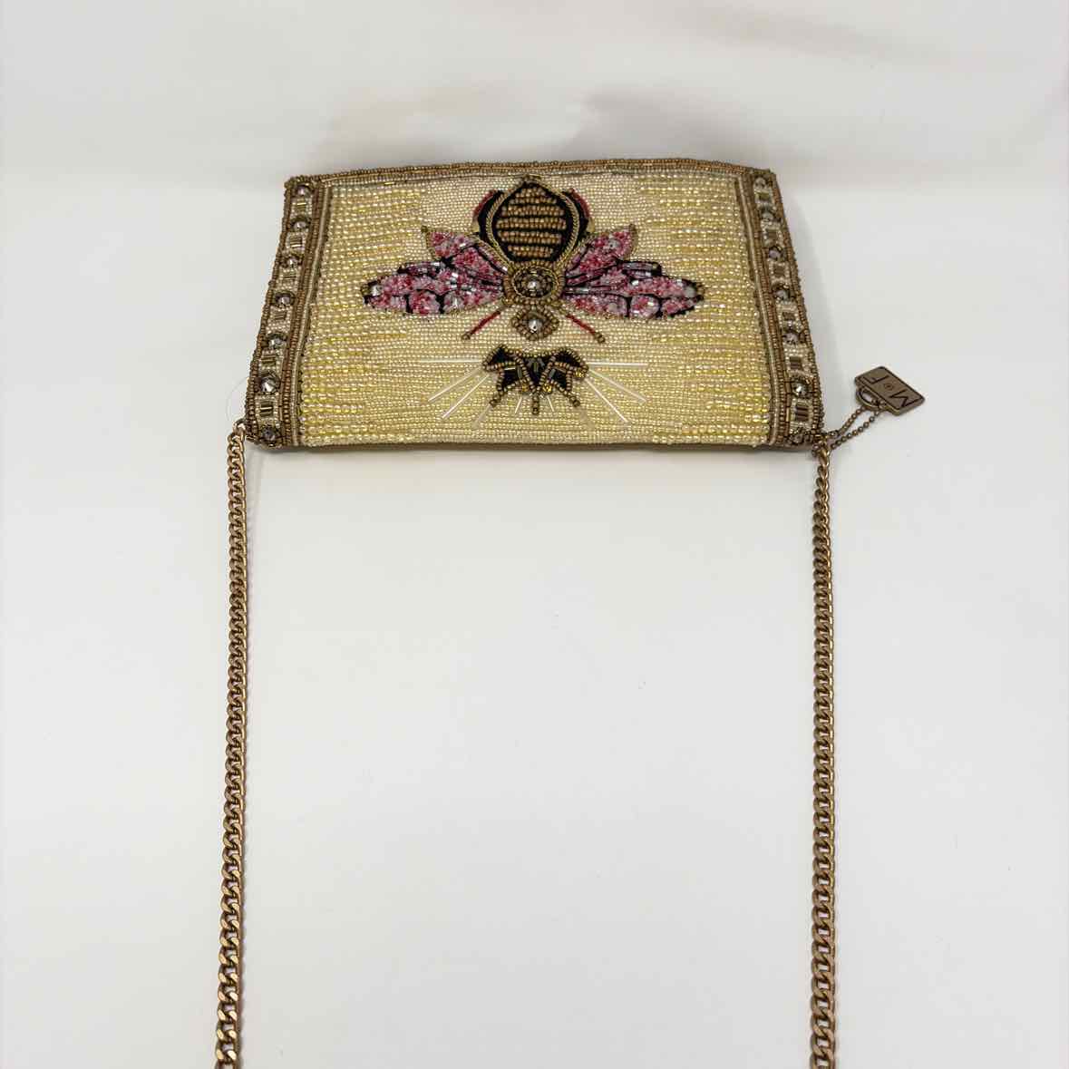 Pre-Owned Mary Frances Gold Multi Beaded Handbag
