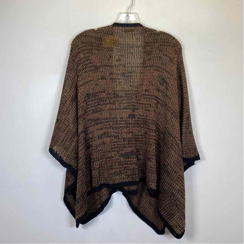 Pre-Owned Size One Size Soft Surroundings Black/Brown Poncho
