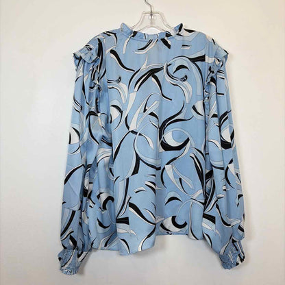 Pre-Owned Size XL INC Blue Print Top