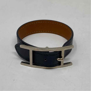 Pre-Owned Hermes Black Leather Designer Jewelry