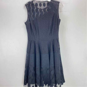 Pre-Owned Size 10/L Nanette Lepore Black Casual Dress