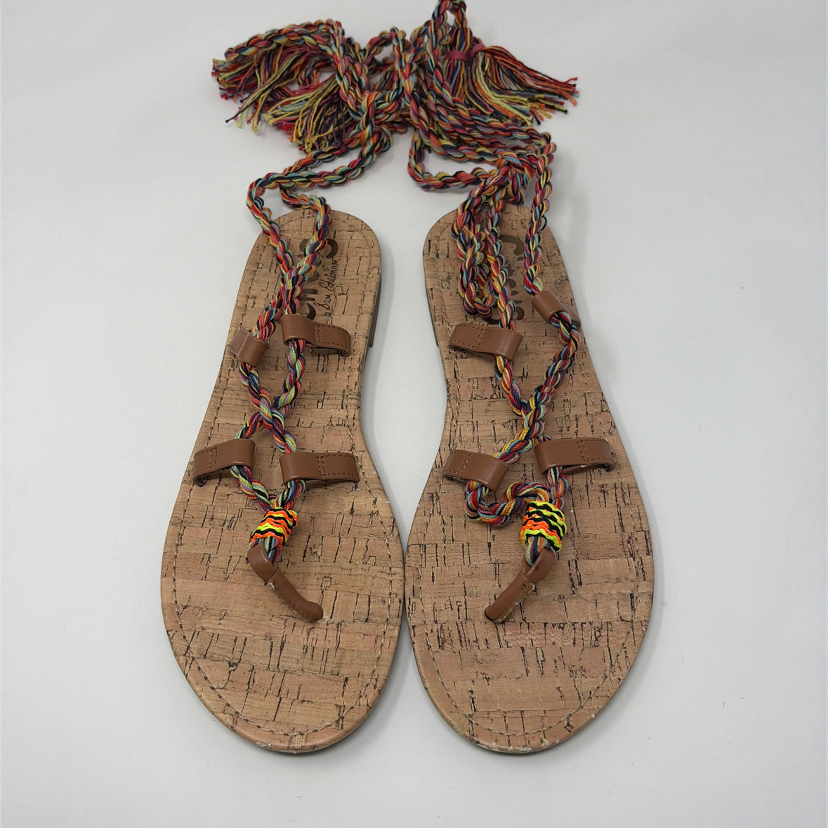 Pre-Owned Shoe Size 9 Circus By Sam Edelman Tan Multi Sandals