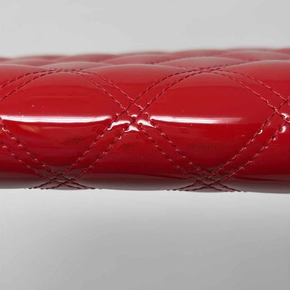 Pre-Owned Chanel Red Patent Designer Wallet