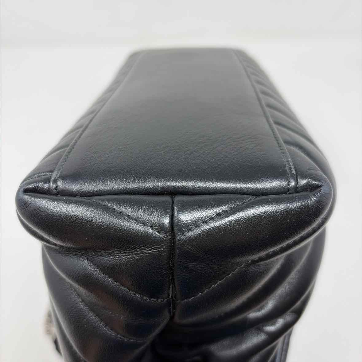 Pre-Owned Saint Laurent Black Leather Designer Handbag