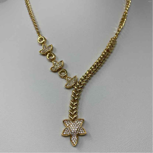 Gold Multi Metal Necklace
