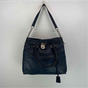 Pre-Owned MICHAEL by Michael Kors Navy Leather Handbag