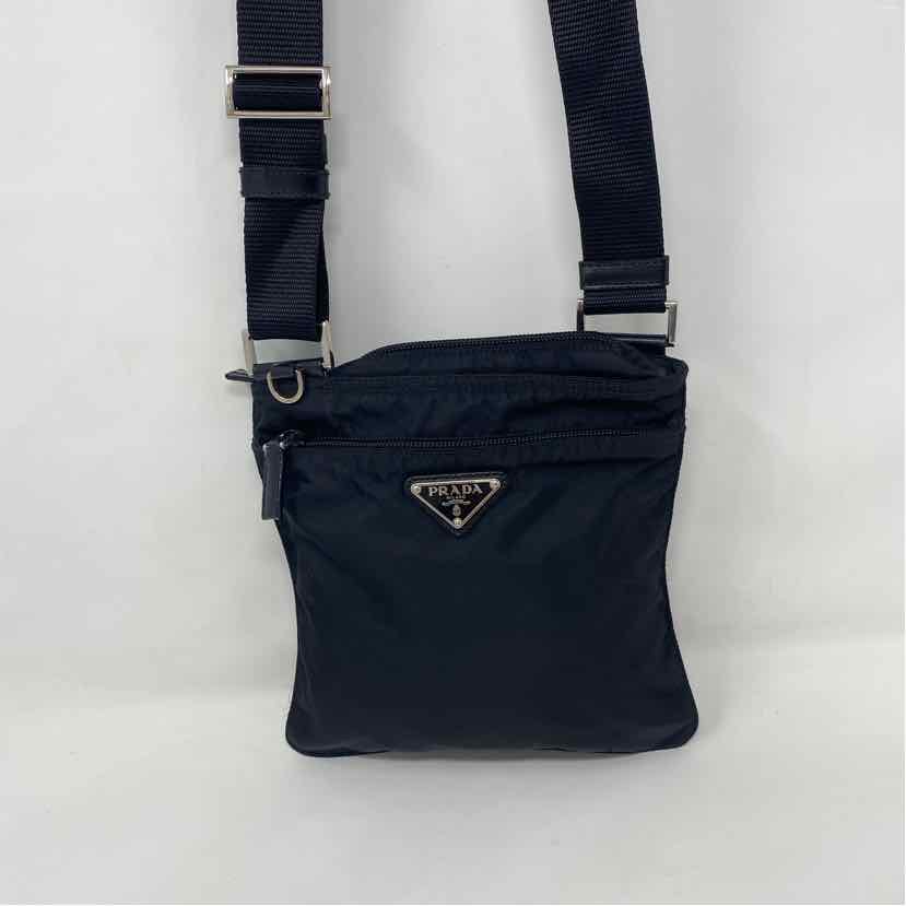 Pre-Owned Prada Black Nylon Designer Handbag