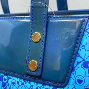 Pre-Owned Louis Vuitton Blue Patent Designer Handbag