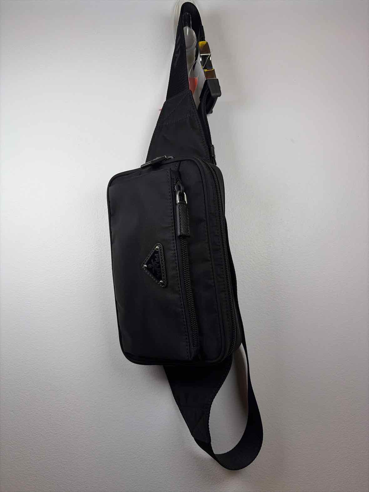Pre-Owned Prada Black Nylon Designer Handbag