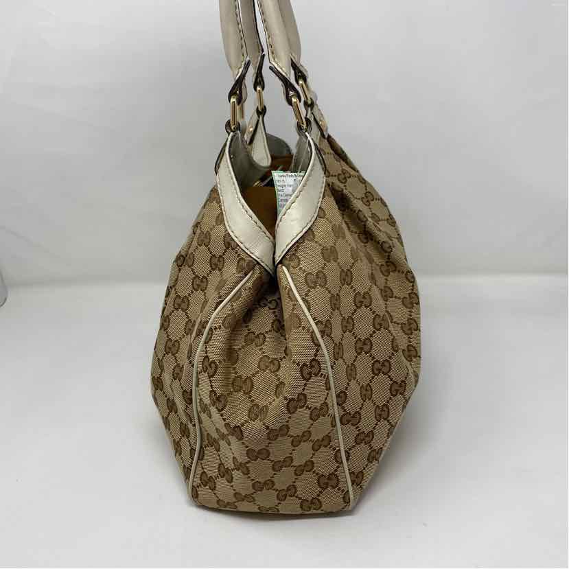 Pre-Owned Gucci Monogram Canvas Designer Handbag