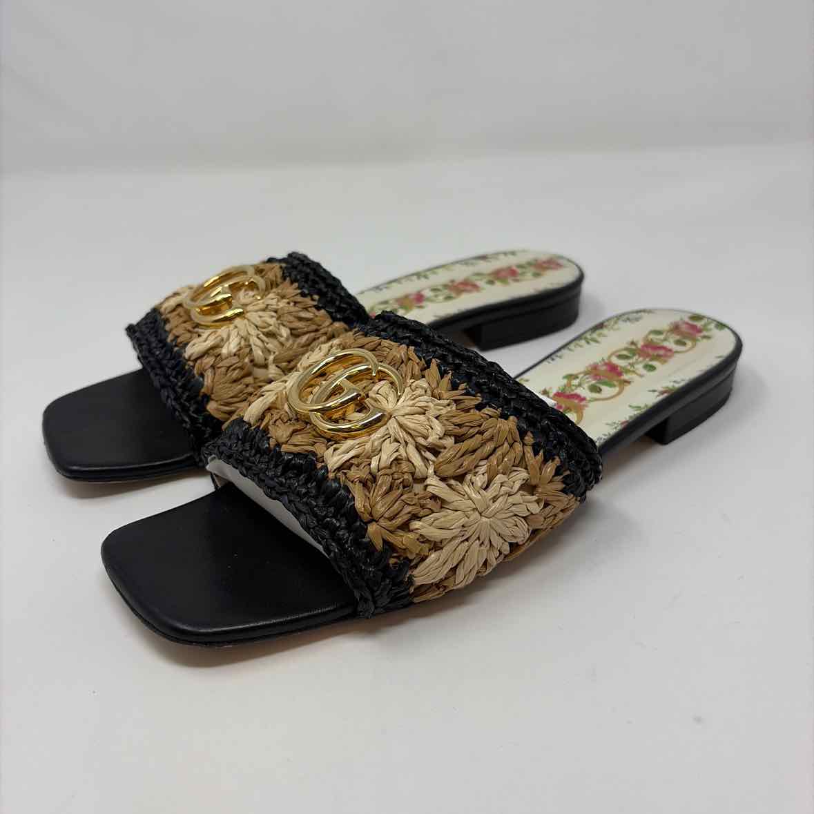 Pre-Owned Gucci Straw Straw Shoe Size 8 Designer Shoes