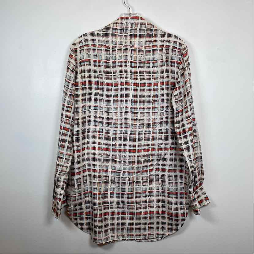 Pre-Owned Burberry Plaid Silk Women Size 2/S Designer Clothes