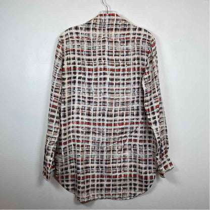Pre-Owned Burberry Plaid Silk Women Size 2/S Designer Clothes