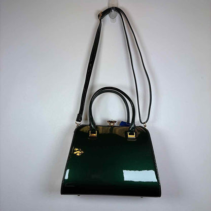 Green Patent Handbag
