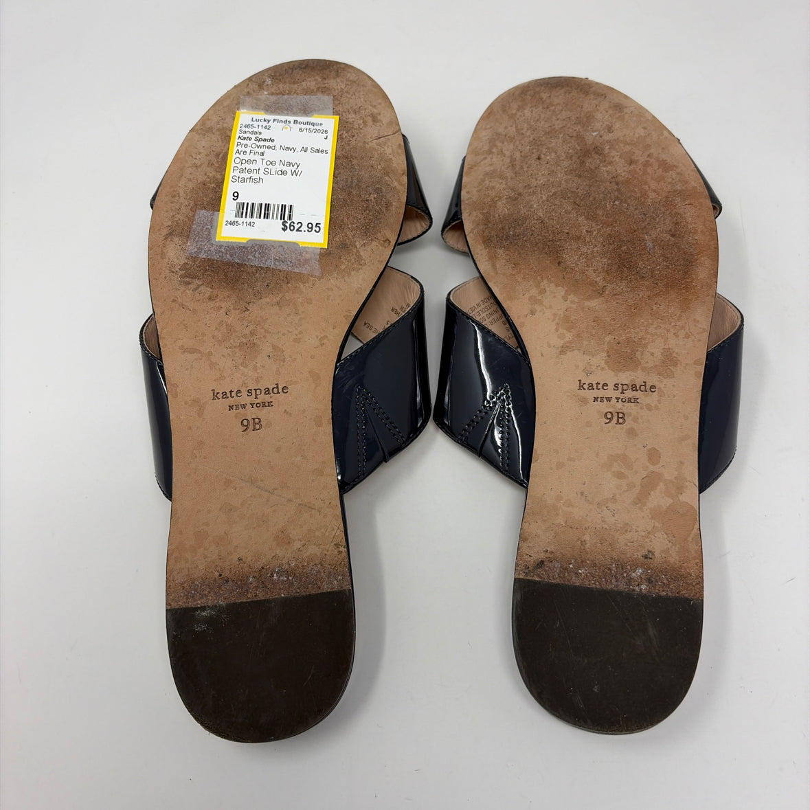 Pre-Owned Shoe Size 9 Kate Spade Navy Sandals