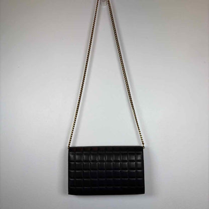 Pre-Owned Saint Laurent Black Leather Designer Handbag
