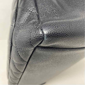 Pre-Owned Chanel Black Leather Designer Handbag