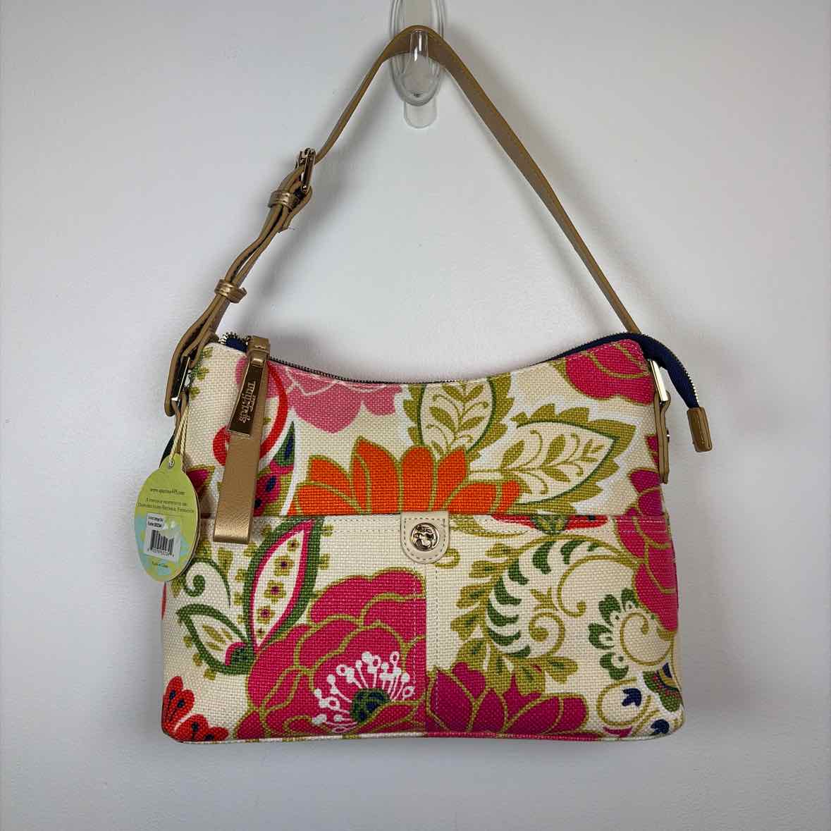 Pre-Owned Boutique Floral Canvas Handbag