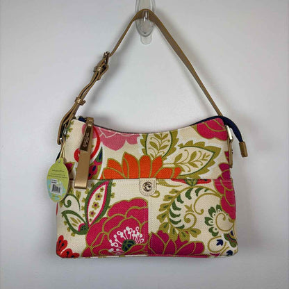 Pre-Owned Boutique Floral Canvas Handbag