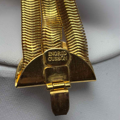 Pre-Owned Ingrid Cusson Gold Chains Necklace