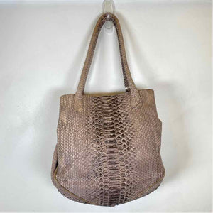 Pre-Owned Made in Italy Snake Print Leather Handbag