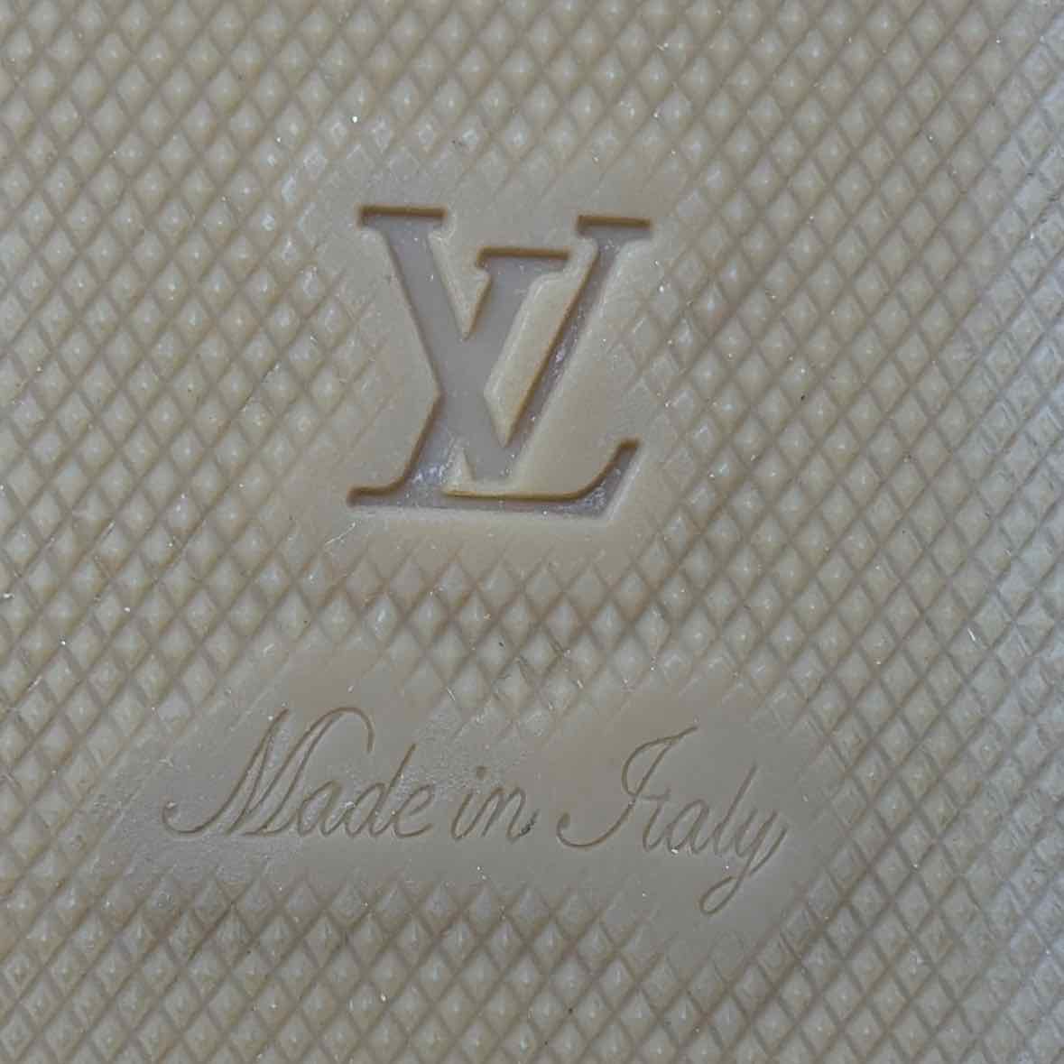 Pre-Owned Louis Vuitton Cognac Suede Shoe Size 9.5 Designer Shoes