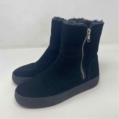 Pre-Owned Shoe Size 8 J Slides Black Booties