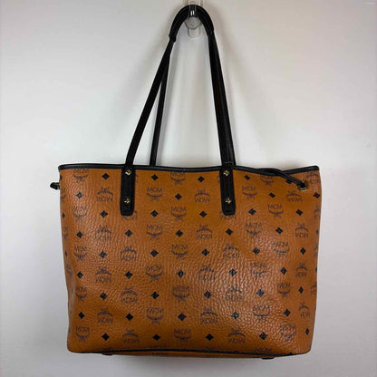 Pre-Owned MCM Cognac Leather Designer Handbag