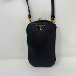 Pre-Owned Prada Black Leather Designer Handbag