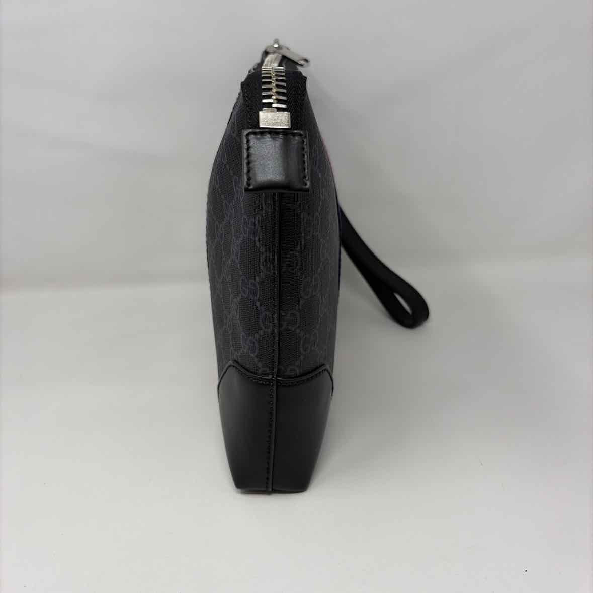 Pre-Owned Gucci Black Canvas Designer Handbag