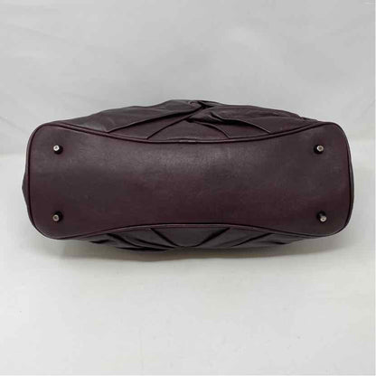 Pre-Owned Burberry Plum Leather Designer Handbag
