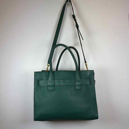 Pre-Owned Tory Burch Green Leather Handbag