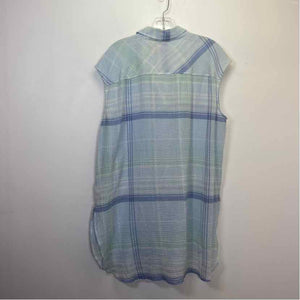 Pre-Owned Size L Vince Camuto blue stripe Casual Dress