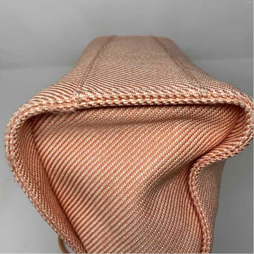 Pre-Owned Chanel Orange Canvas Designer Handbag