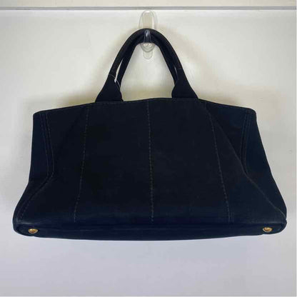 Pre-Owned Prada Black Canvas Designer Handbag