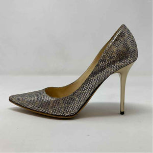 Pre-Owned Jimmy Choo Silver Leather Shoe Size 6 Designer Shoes