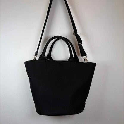 Pre-Owned Prada Black Canvas Designer Handbag