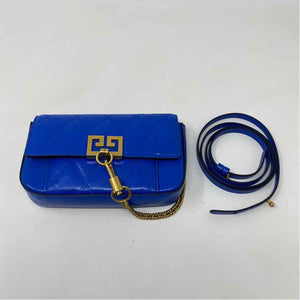 Pre-Owned Givenchy Blue Leather Designer Handbag