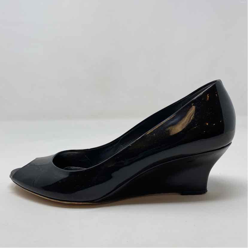 Pre-Owned Gucci Black Patent Shoe Size 7 Designer Shoes