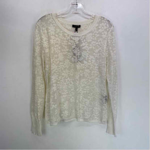 Pre-Owned Size L Rag & Bone White Floral Top